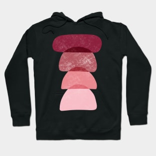 Shades of Pink Abstract Minimalism Hoodie